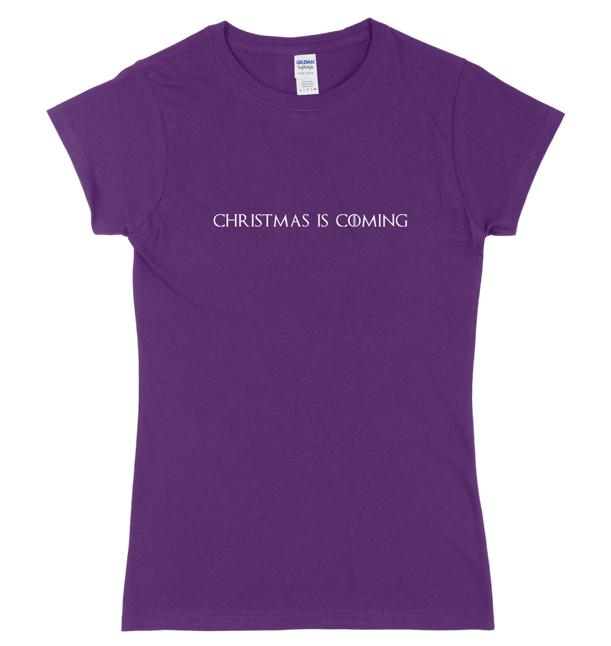 Christmas Is Coming Womens Ladies Slim Fit Christmas T-Shirt