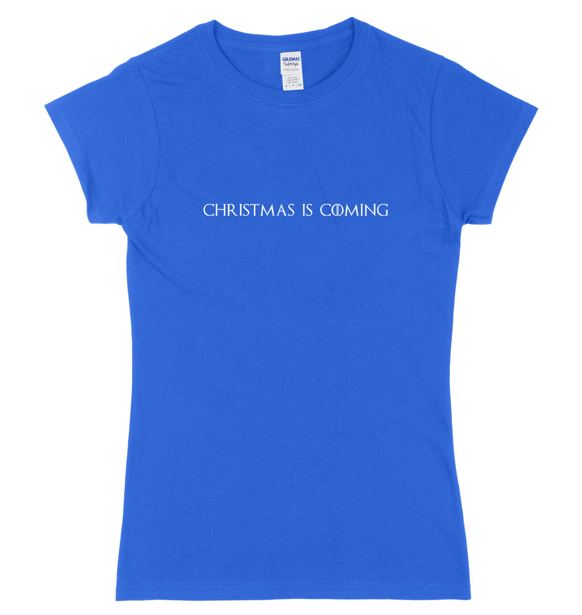 Christmas Is Coming Womens Ladies Slim Fit Christmas T-Shirt