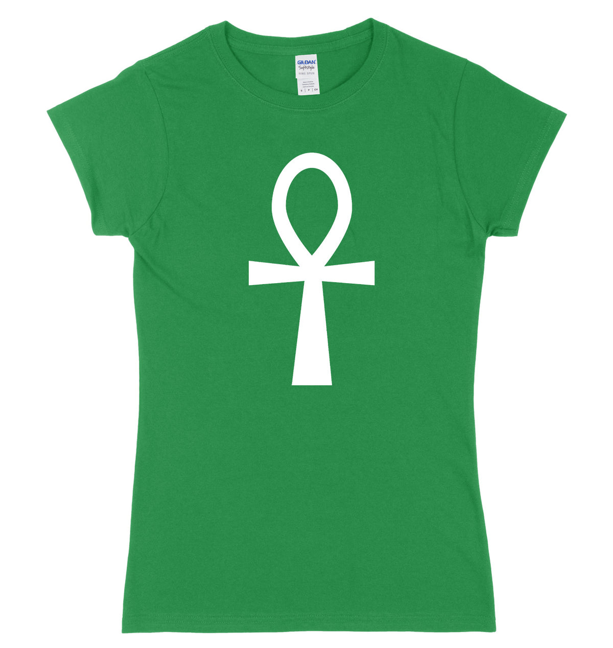 The Ankh Key Of Life Egyptian Cross Womens Ladies Slim Fit T-Shirt