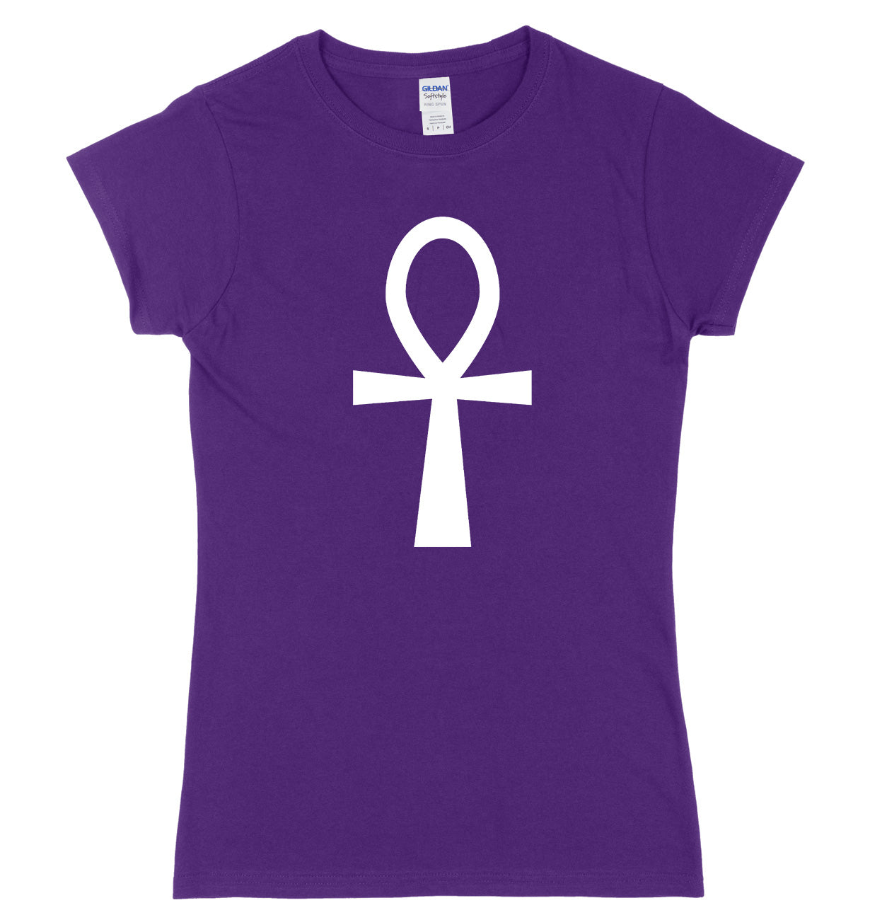 The Ankh Key Of Life Egyptian Cross Womens Ladies Slim Fit T-Shirt