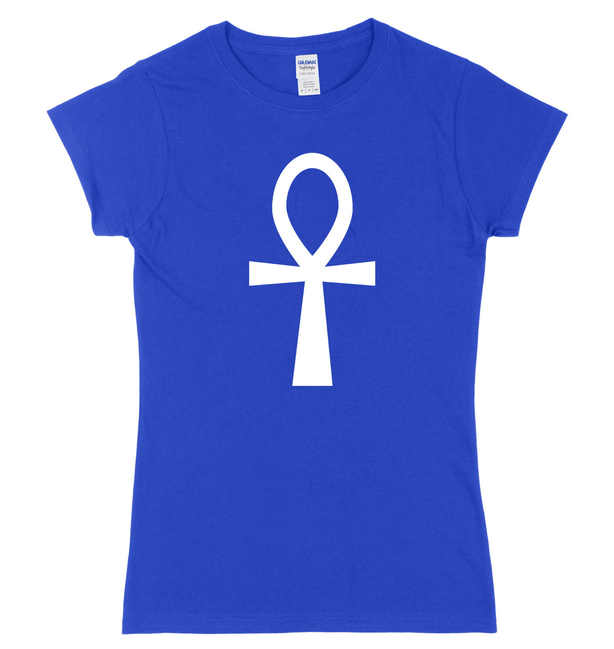 The Ankh Key Of Life Egyptian Cross Womens Ladies Slim Fit T-Shirt