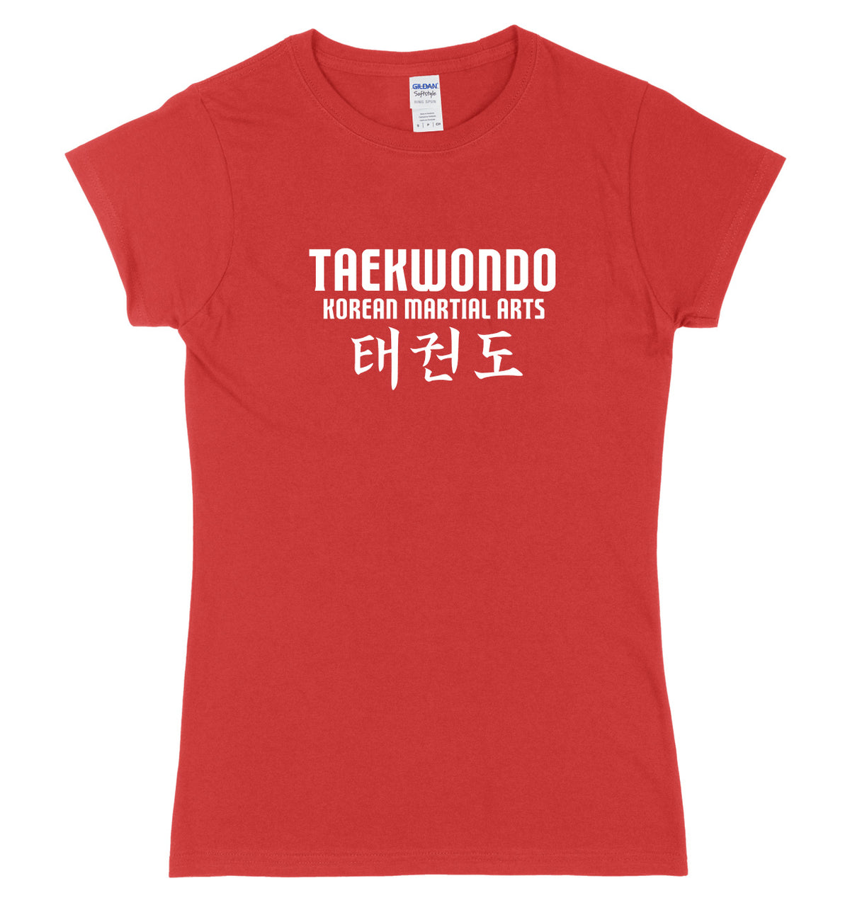 Taekwondo Korean Martial Arts Womens Ladies Slim Fit T-Shirt