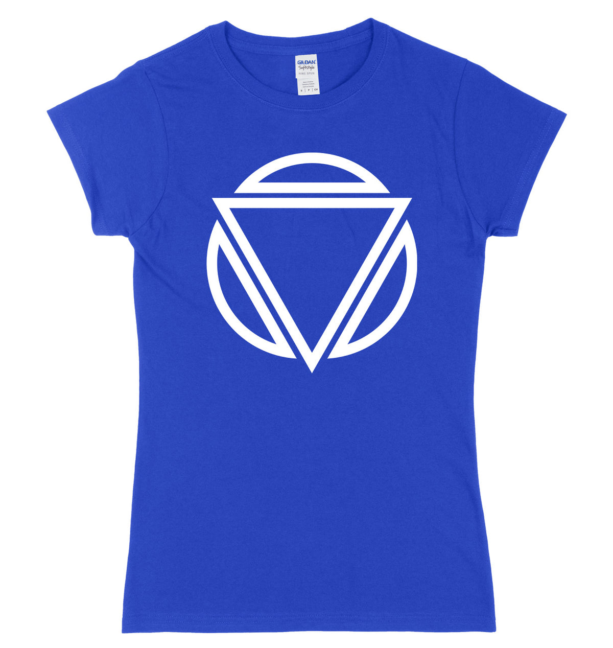 Triangle Art Circle Womens Ladies Slim Fit T-Shirt