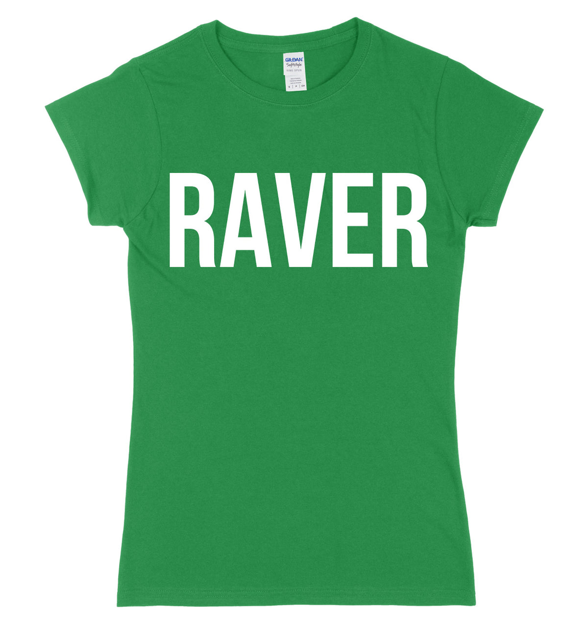 Raver Womens Ladies Slim Fit T-Shirt