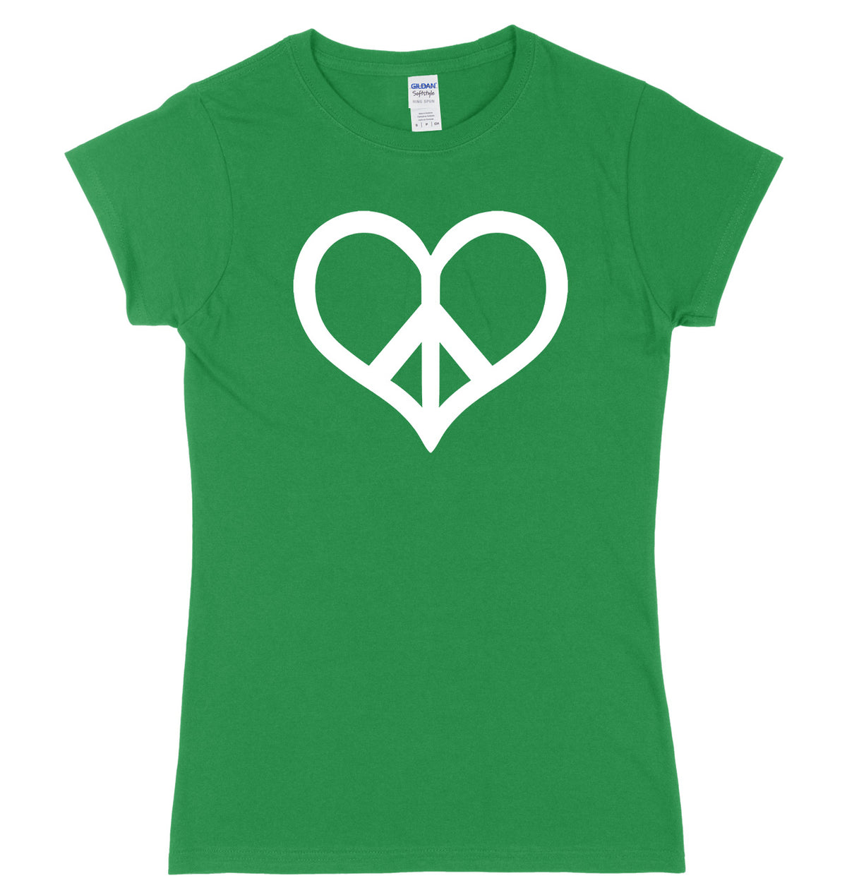 Peace &amp; Love Womens Ladies Slim Fit T-Shirt