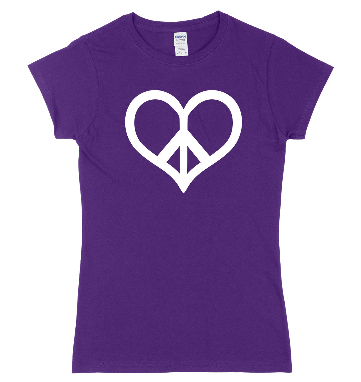 Peace & Love Womens Ladies Slim Fit T-Shirt