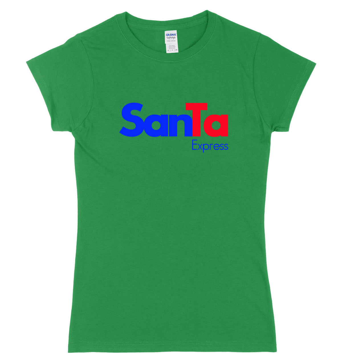 Santa Express Womens Ladies Slim Fit Christmas T-Shirt