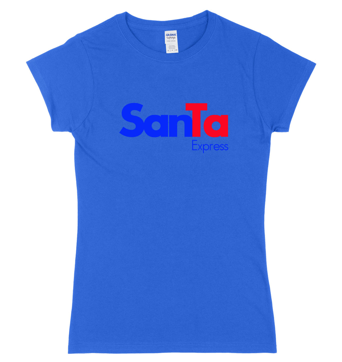 Santa Express Womens Ladies Slim Fit Christmas T-Shirt