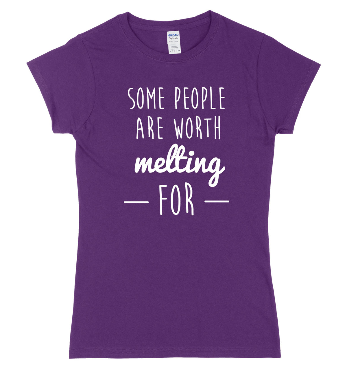 Some People Are Worth Melting For Womens Ladies Slim Fit Christmas T-Shirt